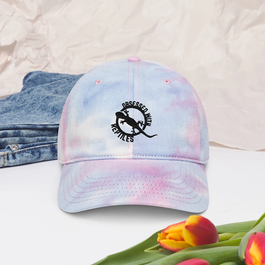 Obsessed With Reptile Tie Dye Dad Hat product image (13)