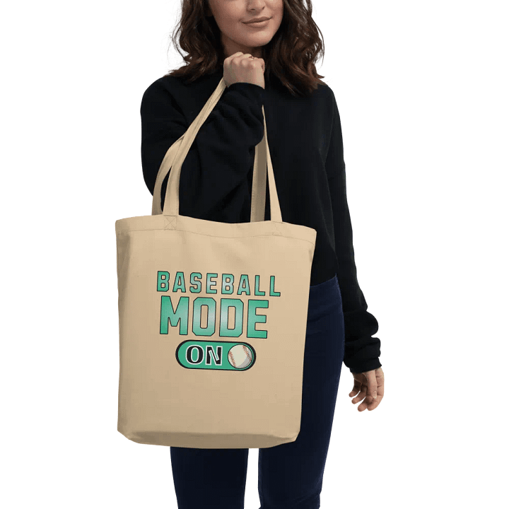 Baseball Mode On Eco-Friendly Tote Bag product image (2)