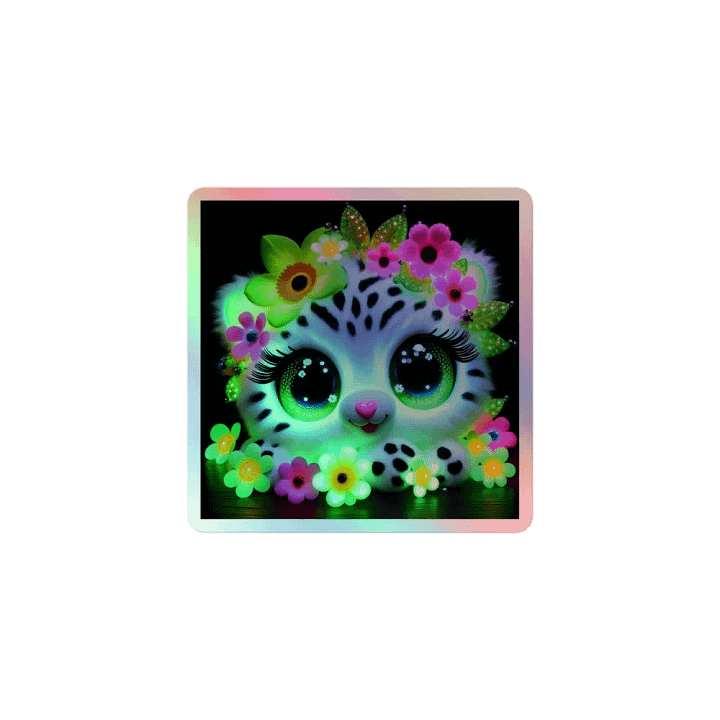 Neon Leopard Floral Fantasy Sticker Set product image (1)
