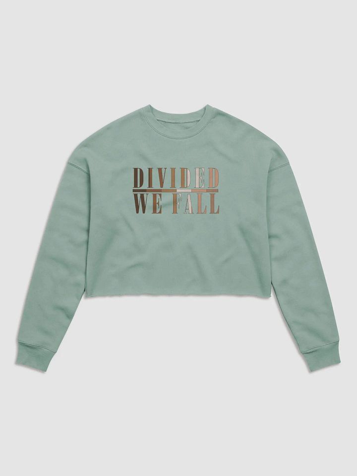 Divided We Fall - Skin Colour Two - Bella+Canvas Women's Fleece Crop Sweatshirt product image (2)