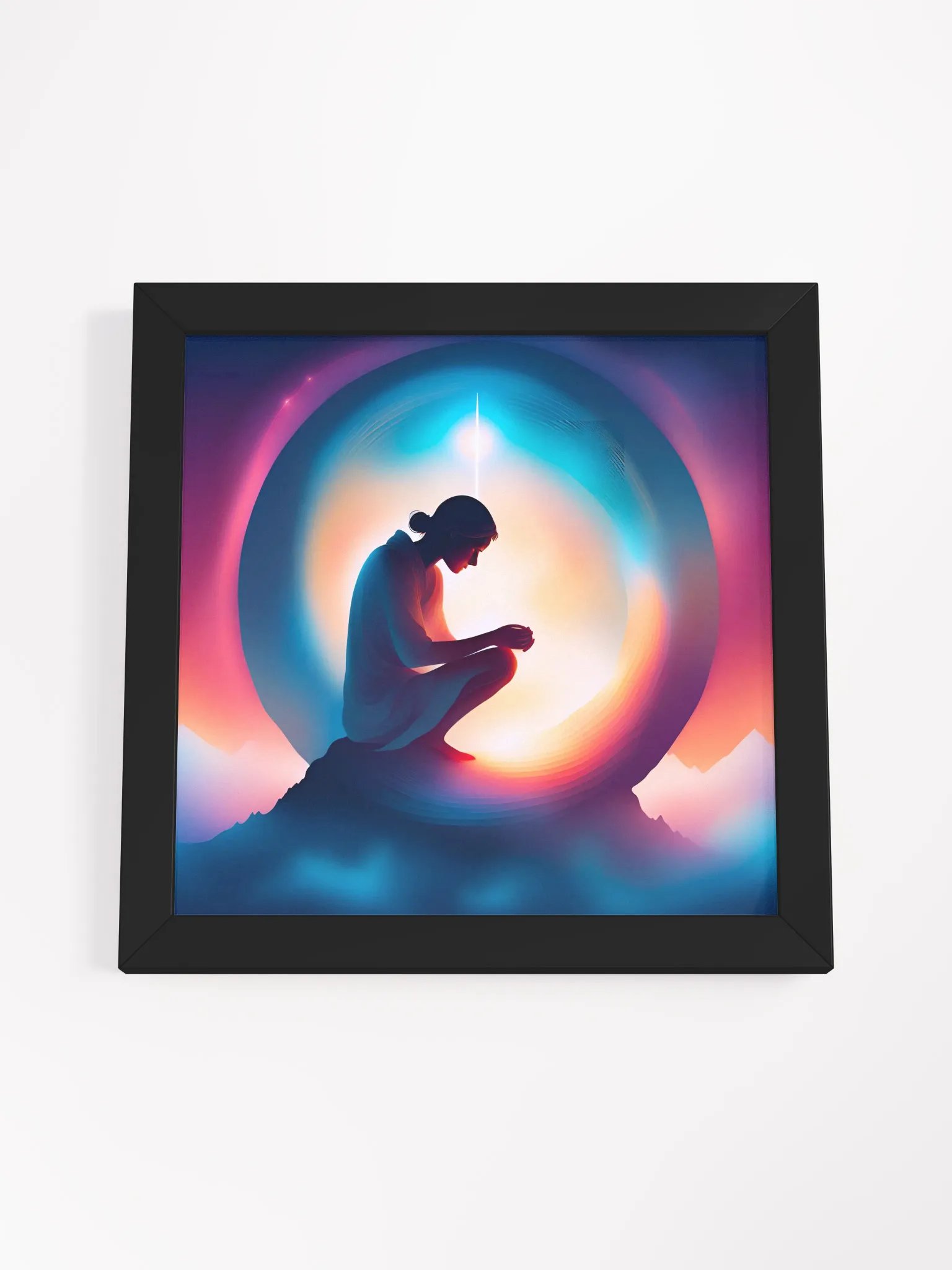 Healing in Radiant Silence - Framed High-Quality Matte Poster product image (4)