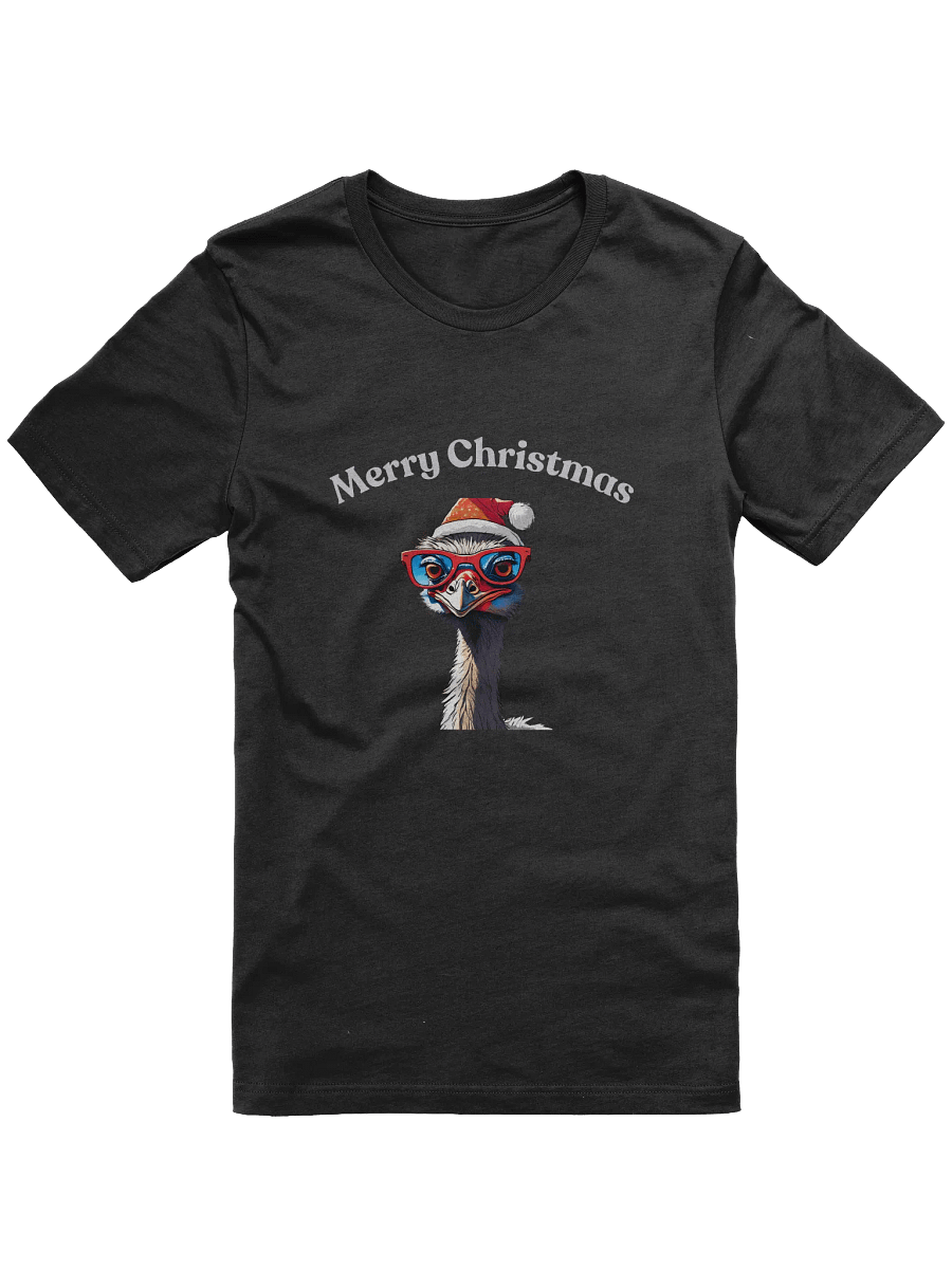 Festive Emu Merry Christmas T-Shirt - Silver product image (1)