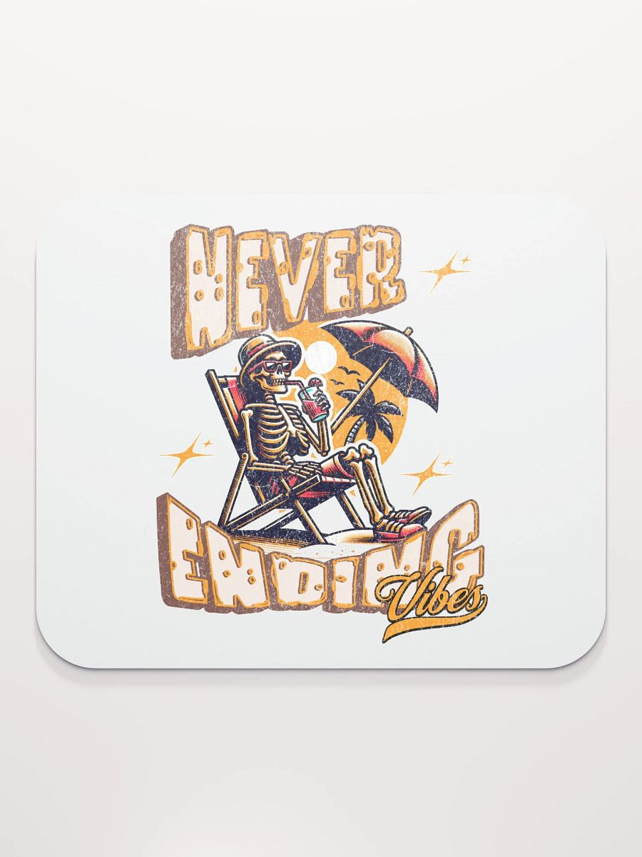 Never Ending Vibes Skeleton Tropical Mouse Pad product image (2)