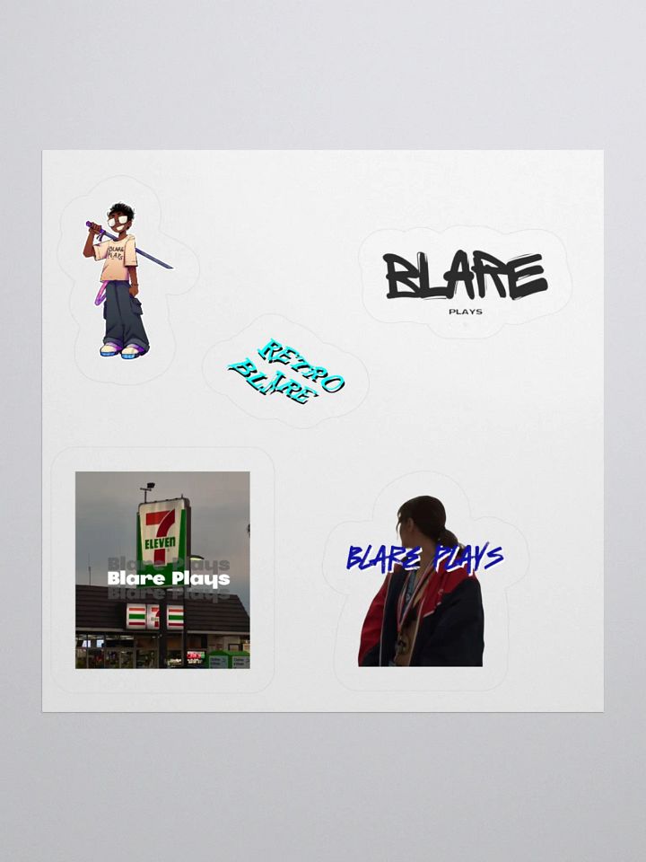 Reefzo Blare Kiss Cut Stickers product image (2)