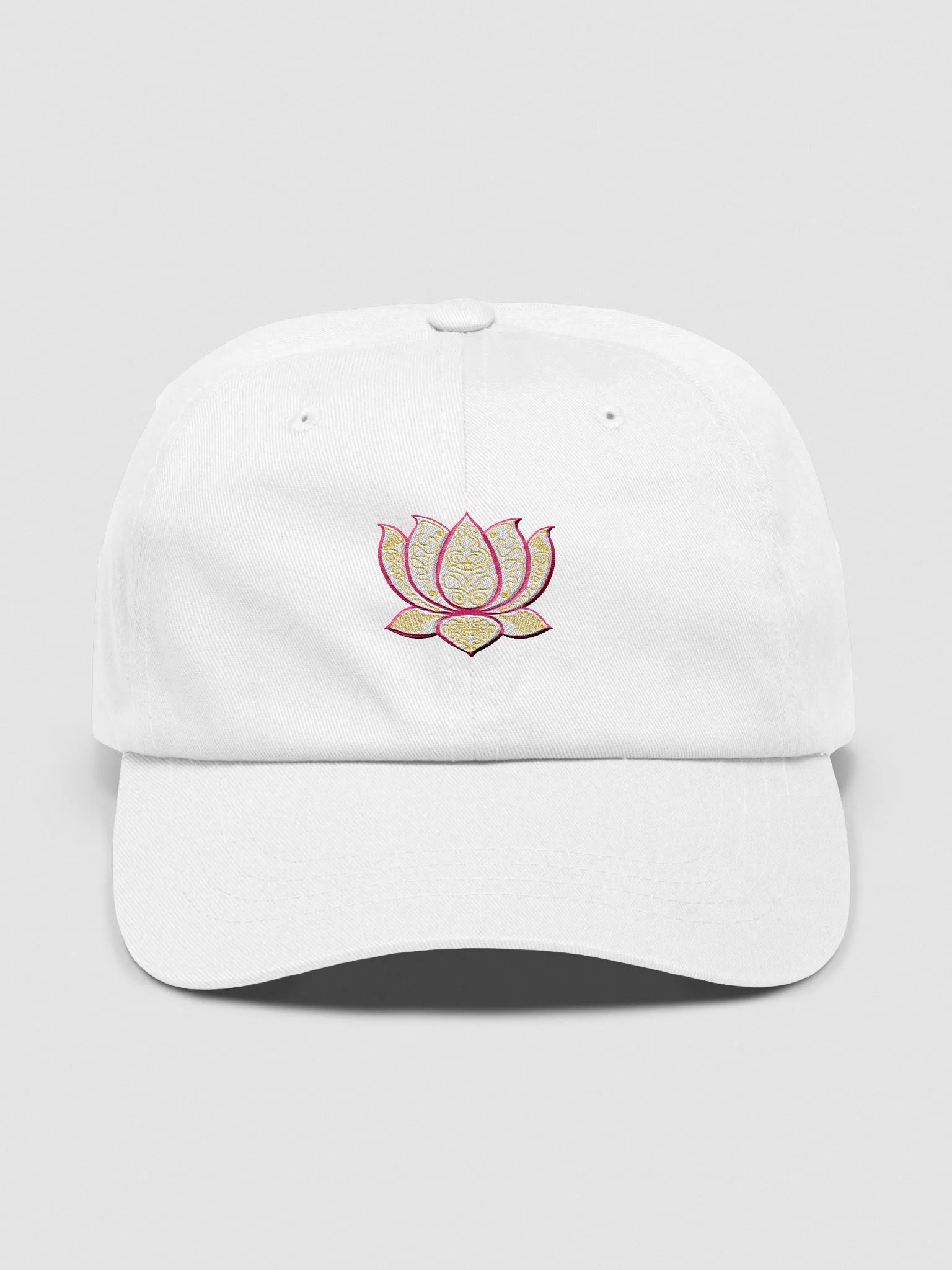 Lotus Bloom Unstructured Dad Hat product image (1)