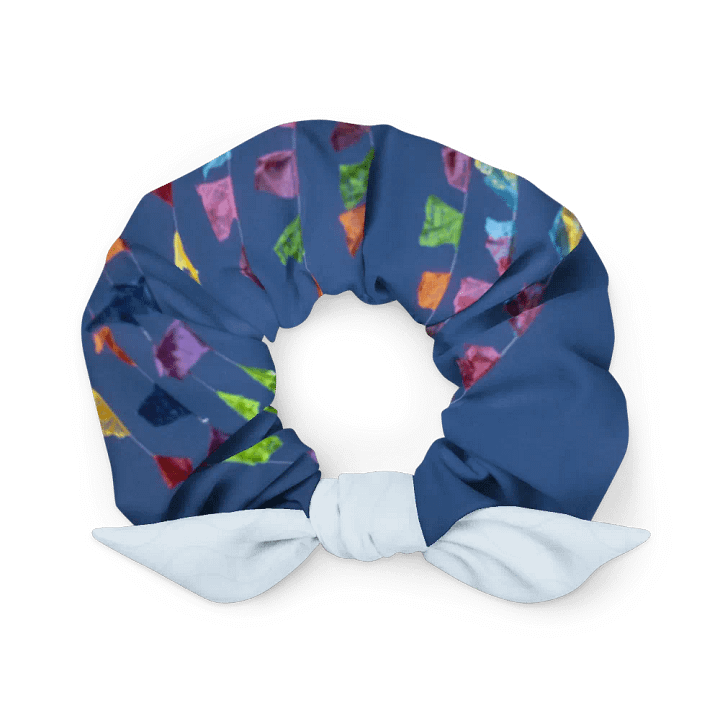 Papel Picado Scrunchie Baby Blue Bow product image (1)
