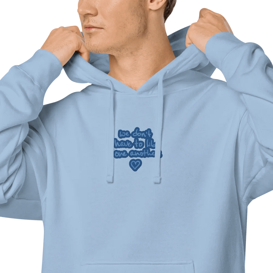 ONE ANOTHER (creek) embroidered pigment hoodie product image (8)