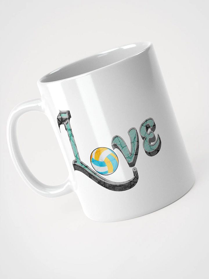 Love Volleyball White Glossy Mug product image (2)