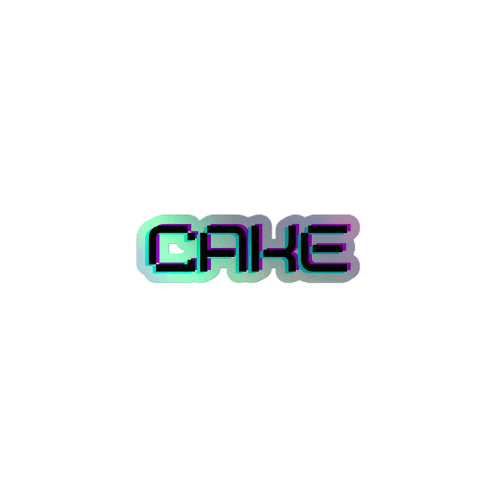 Cake Holographic Sticker product image (1)