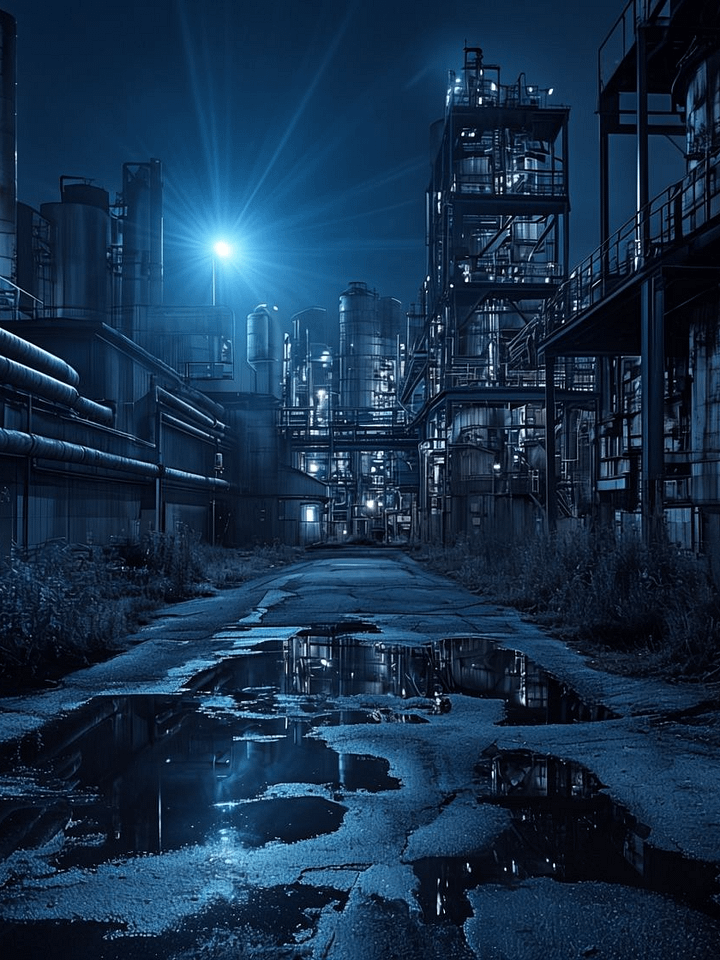 Industrial Nightfall Framed Poster product image (1)