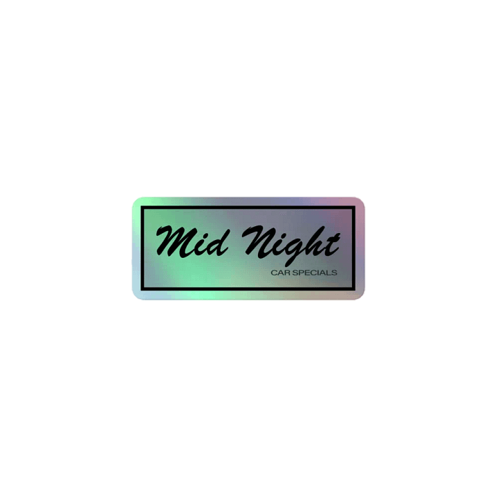 MidNight Car Specials Sticker (Holographic) product image (1)