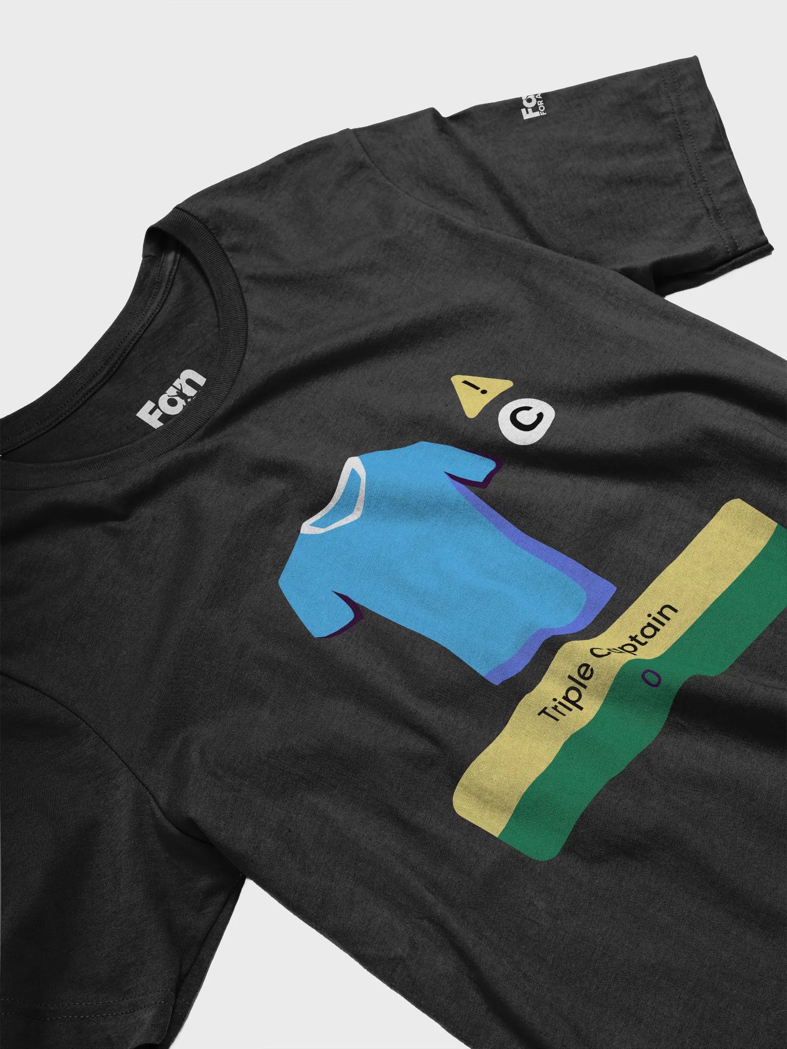 Sky Blue Triple Captain Fantasy Football T-shirt product image (3)