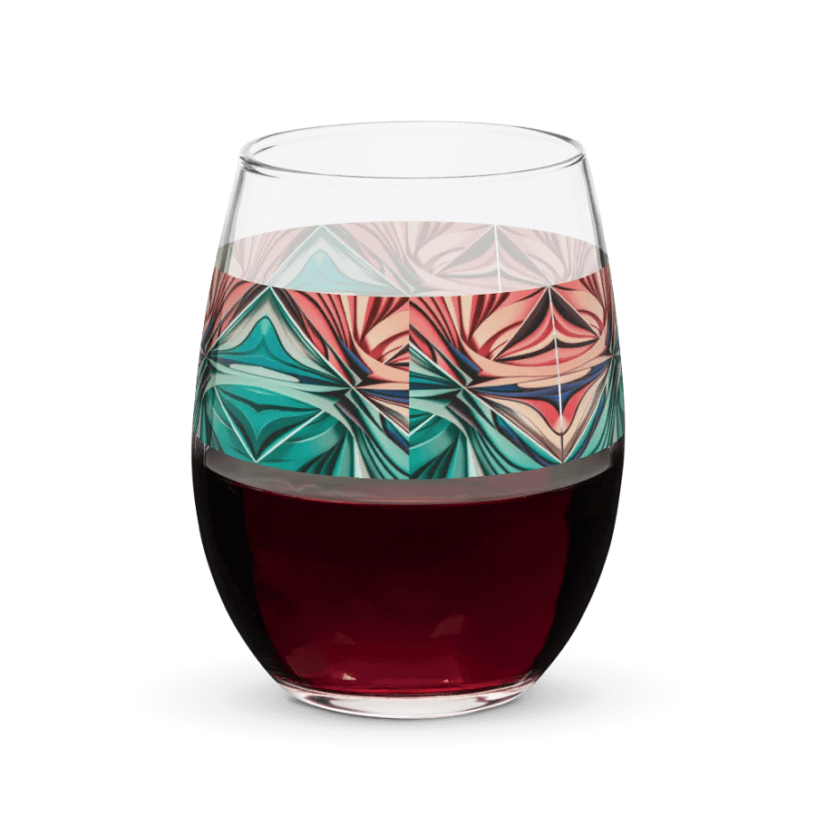 Graphic Grove Abstract Design Stemless Wine Glass - 15oz product image (6)