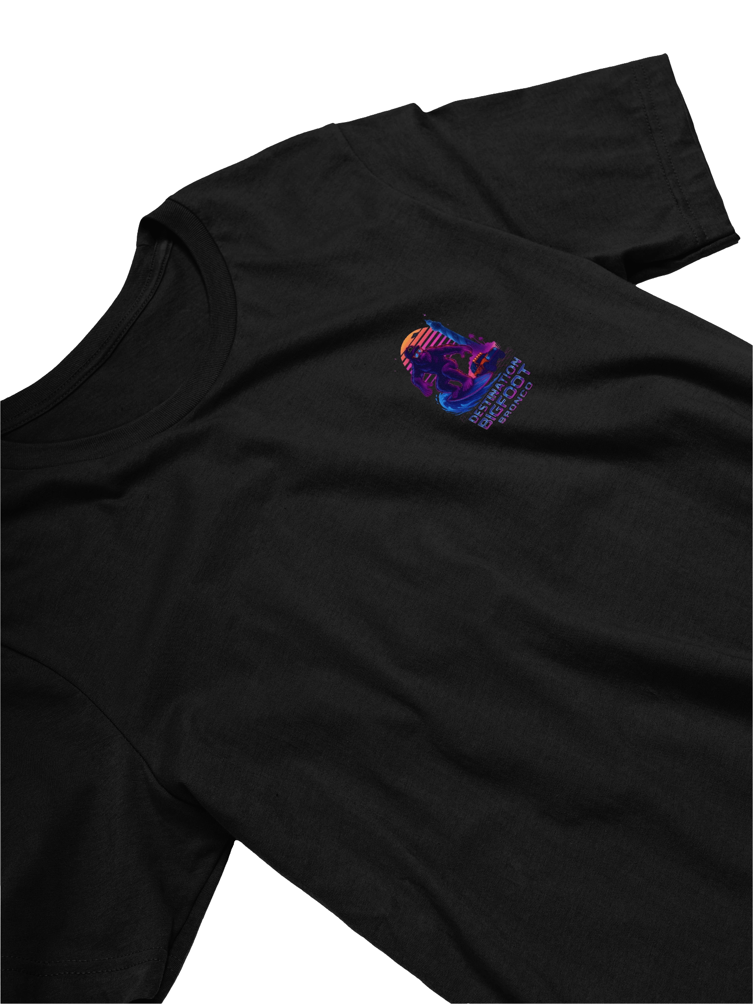 Destination Bigfoot Bronco Synthwave T-Shirt (Multiple Colors Available) product image (23)