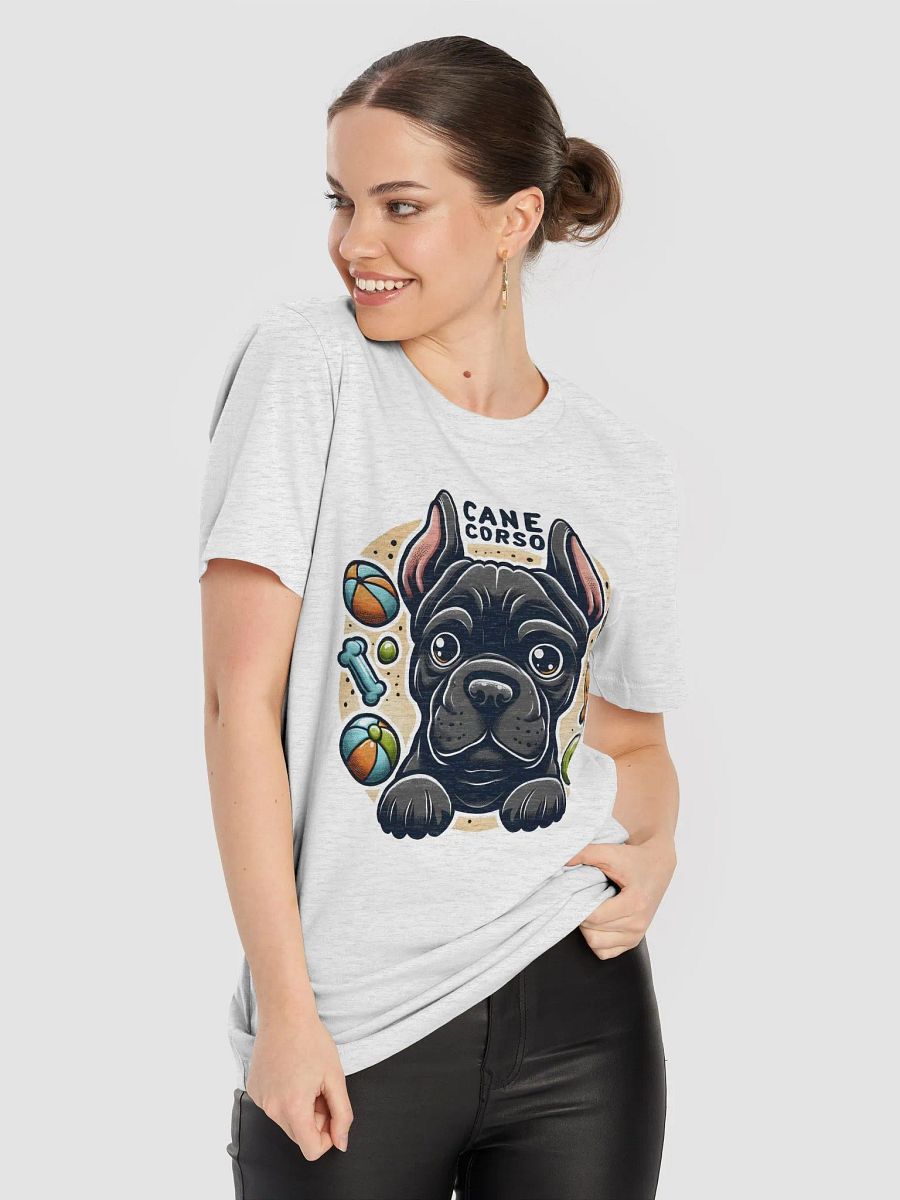 Black Cane Corso Surrounded by Toys T-Shirt – Fun and Playful Dog Lover Apparel product image (6)