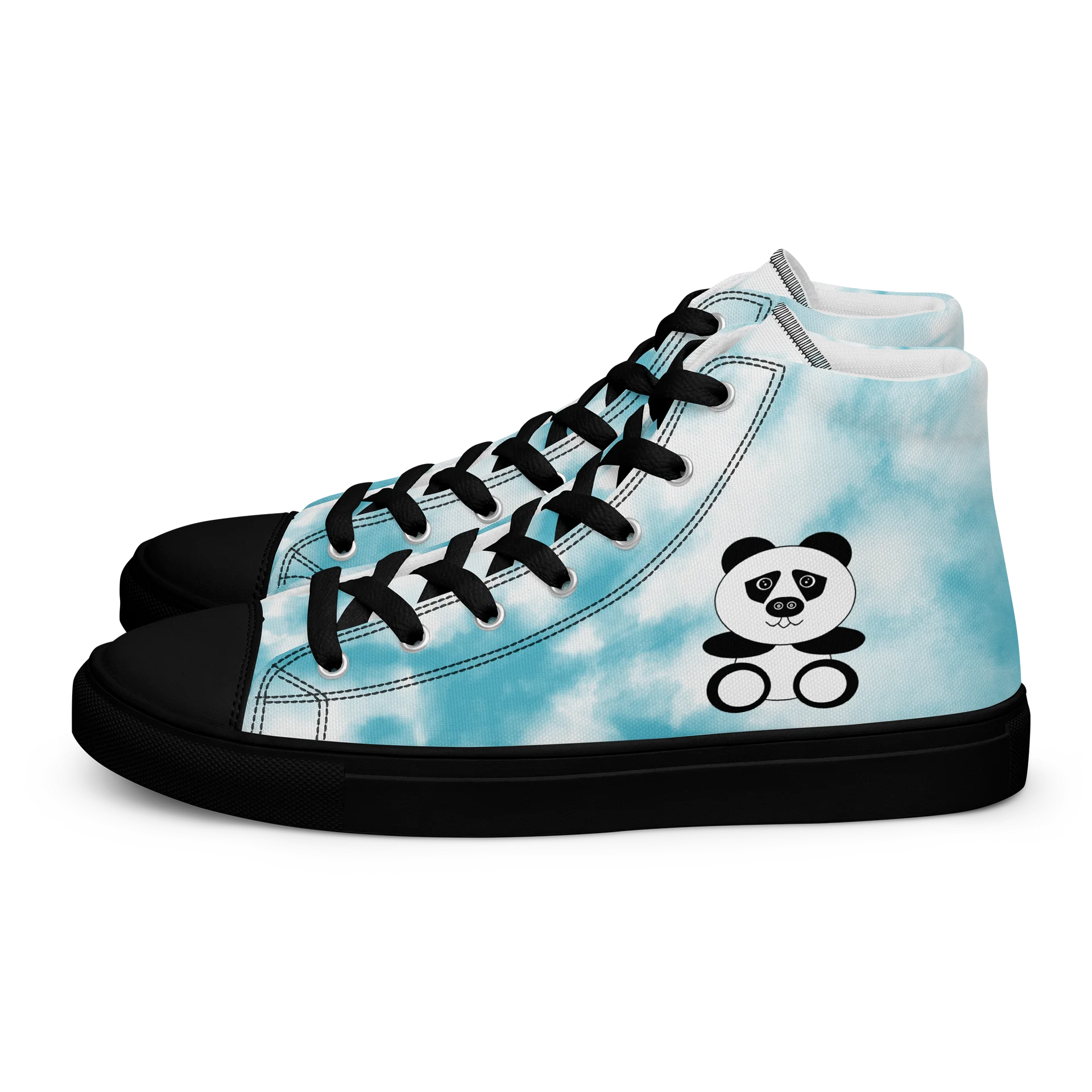 Panda Swirl Men's High Tops product image (1)