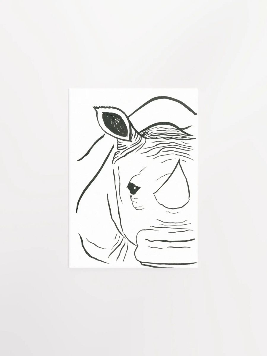 Face Of A Rhino Art Print product image (1)