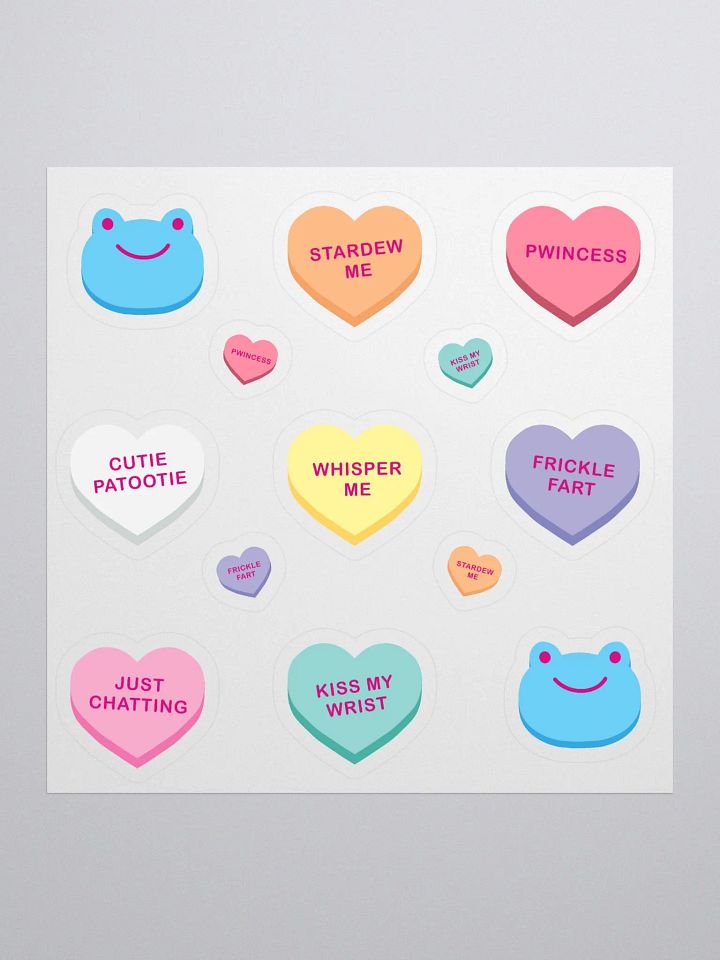 Froge Candy Heart Sticker Pack product image (1)