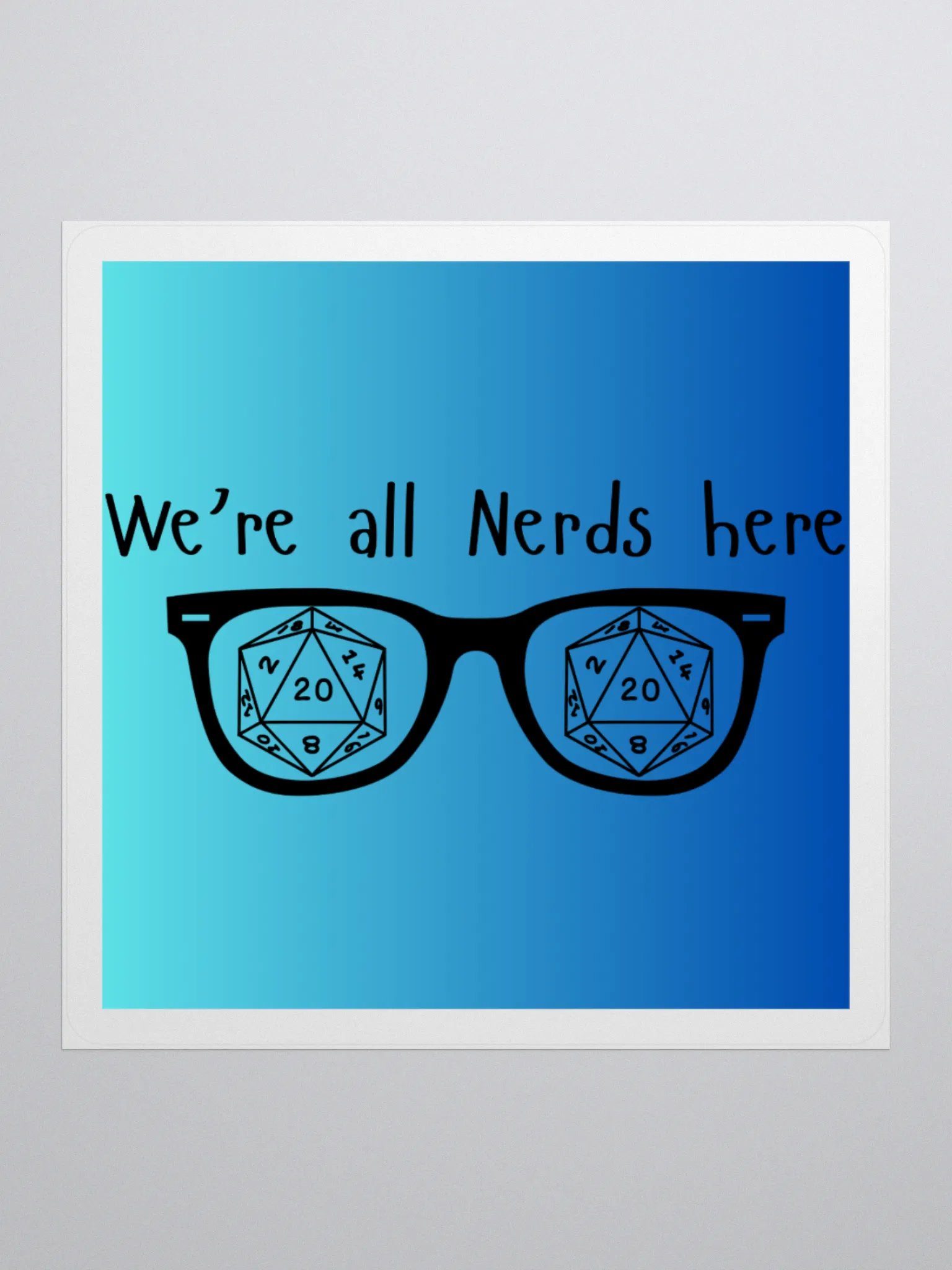 We're All Nerds Sticker product image (3)