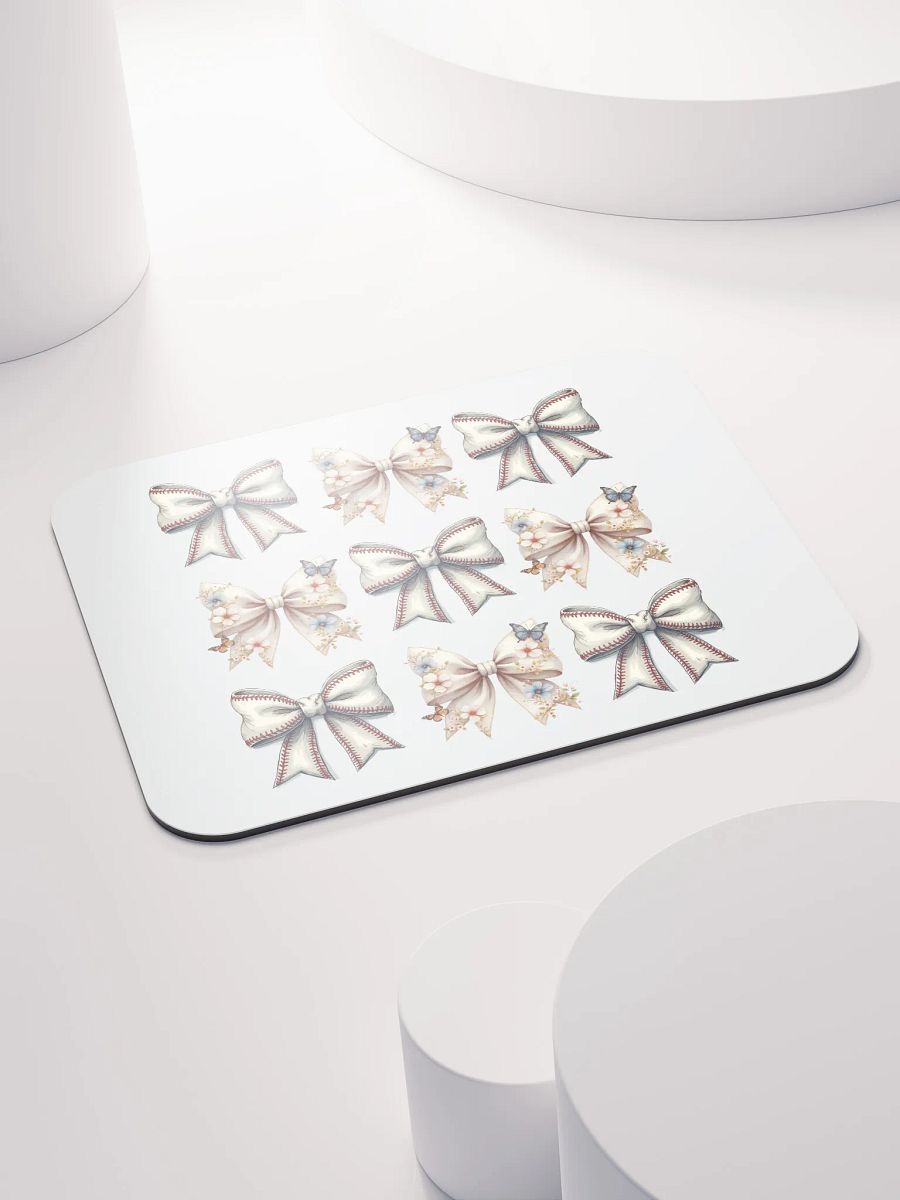 Spring Bows Baseball Floral Fantasy Mouse Pad product image (4)