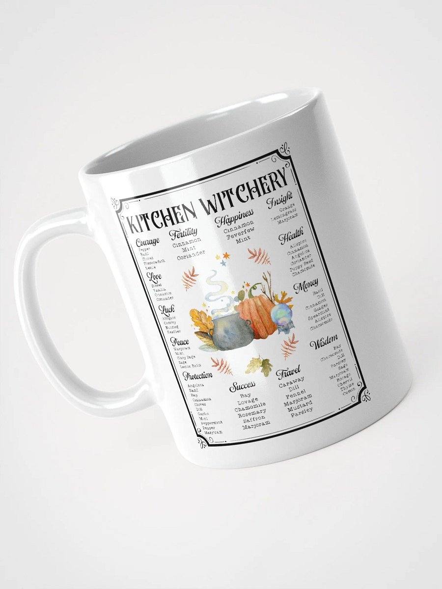 Kitchen Witchery Spell & Potions WHITE GLOSSY MUG - Witchy, Kitchen Witch, Magic Kitchen Gift product image (3)