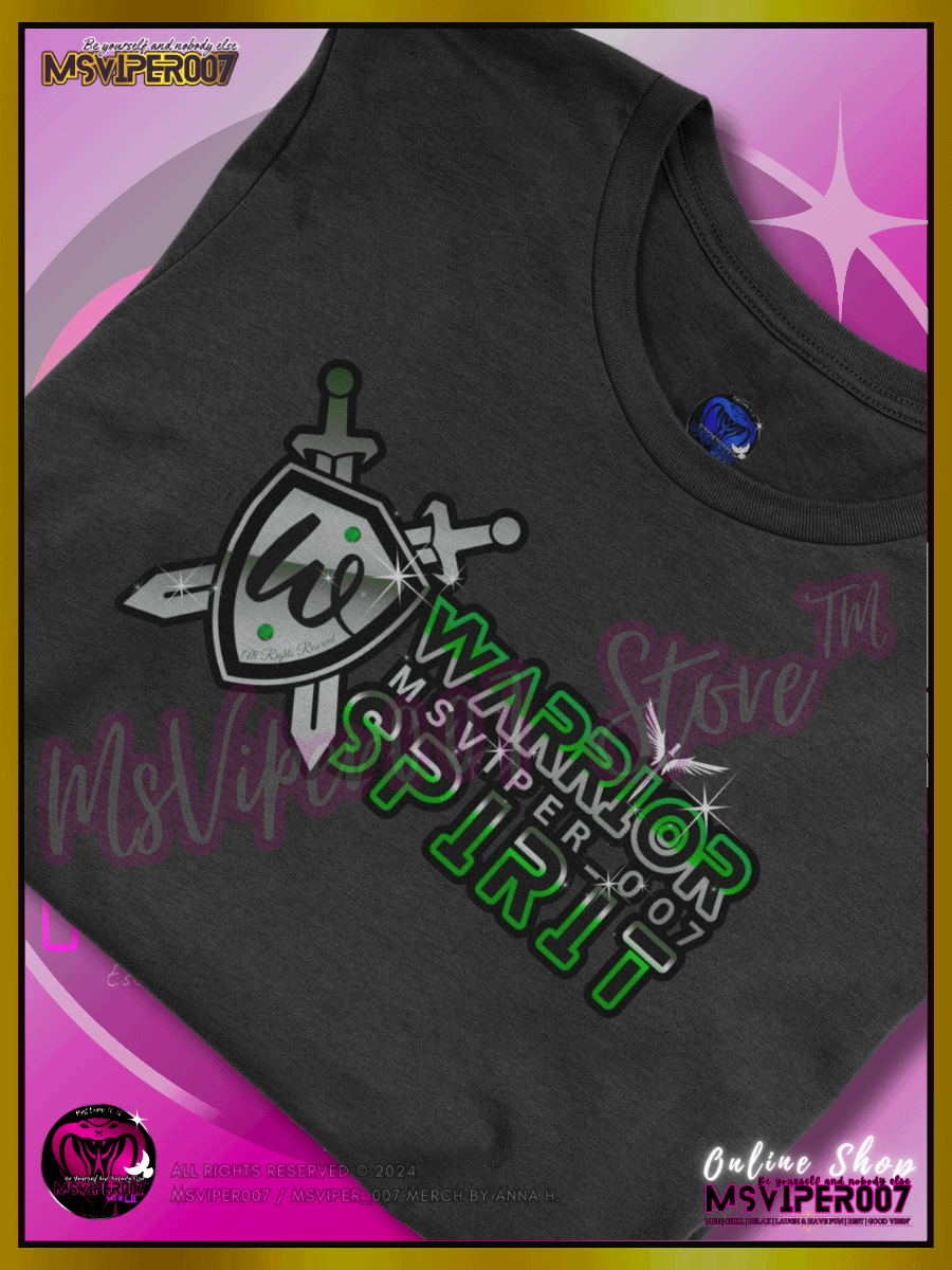 T-Shirt - MsViper007's "Warrior Spirit [green]" Comfort T-shirt By Anna H. product image (3)
