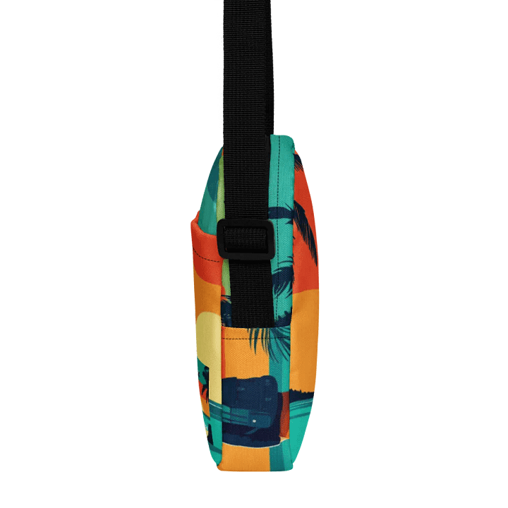 All-Over Print Utility Crossbody Bag | AI Design sunset product image (2)