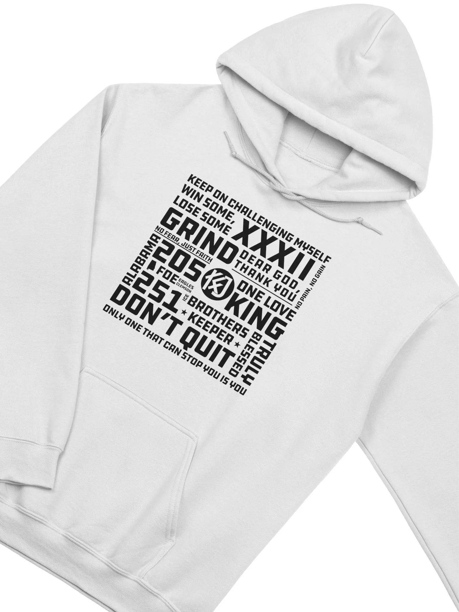 Don't Quit Hoodie (White) product image (3)