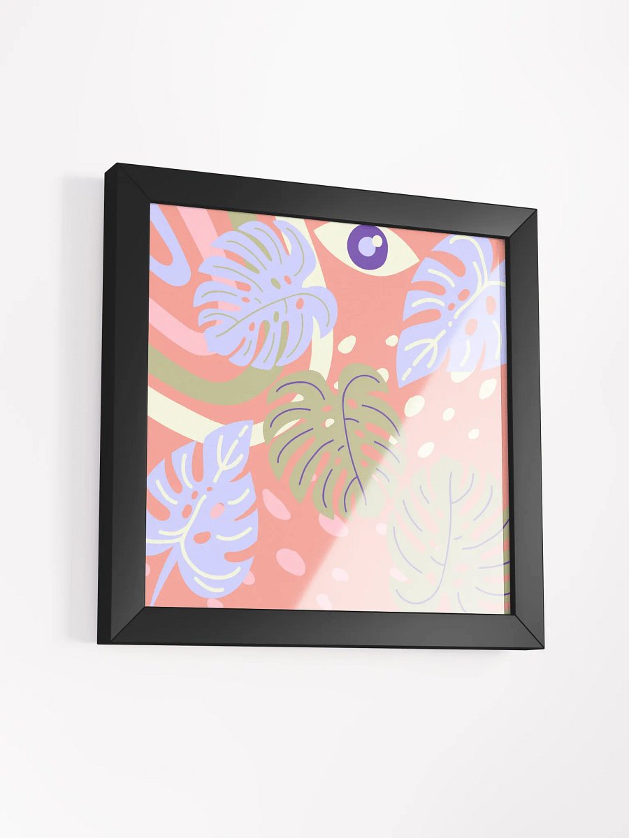 Pastel Monstera Leaves Framed product image (4)