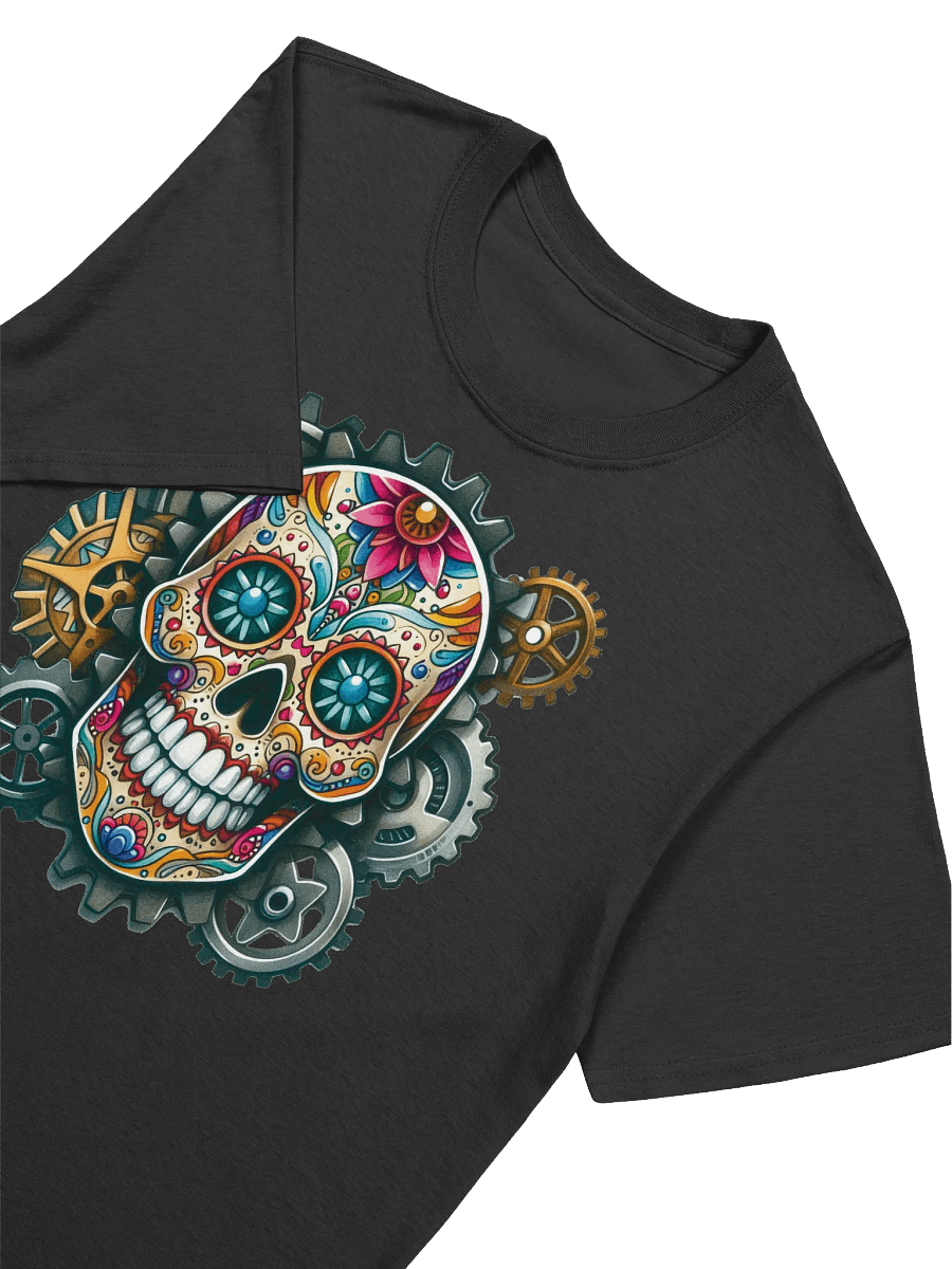 Sugar Skull Art - Steampunk Meets Tradition T-Shirt product image (3)