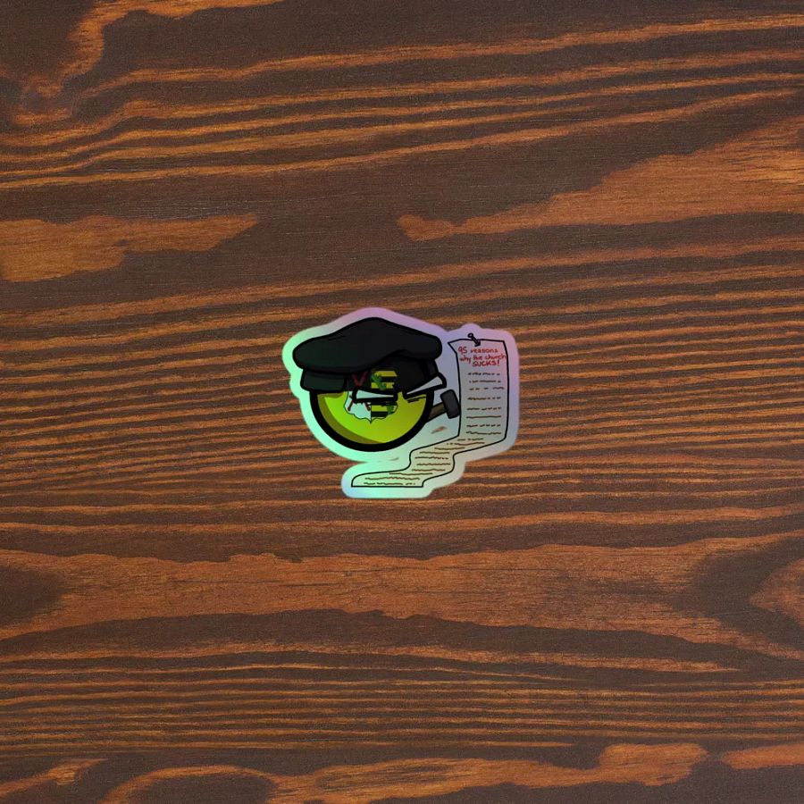 Martin Luther's 99 Thesis Holo Sticker product image (3)