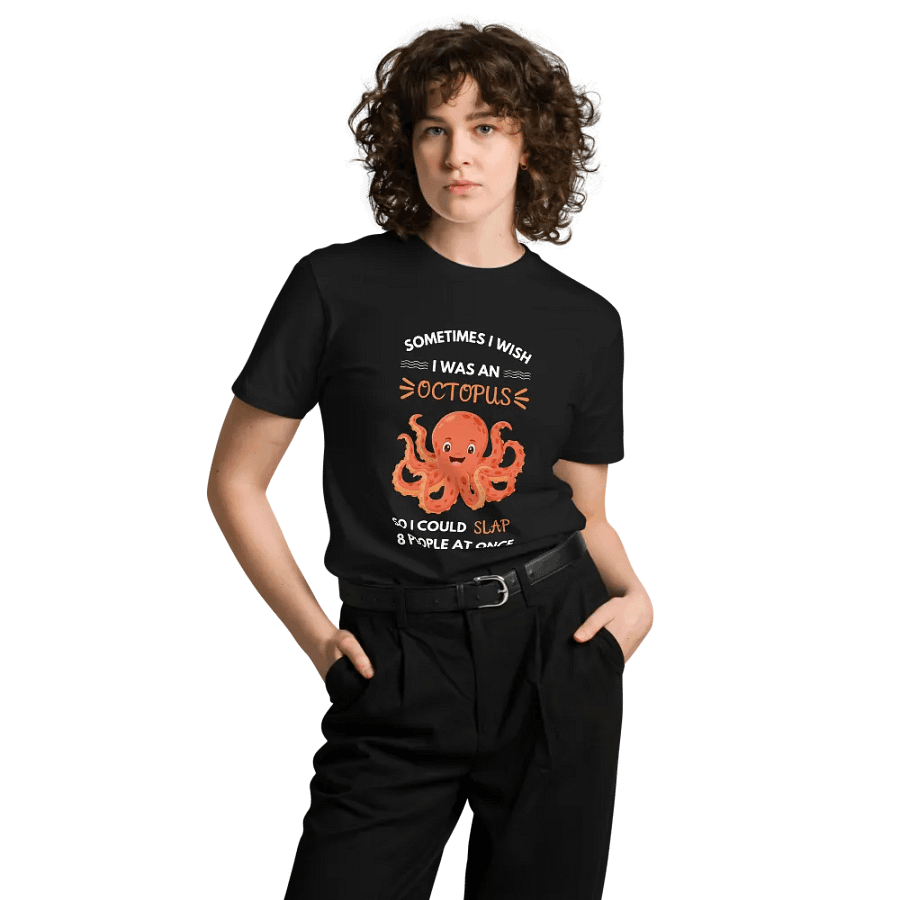 I Wish I Were An Octopus Unisex Premium T-Shirt product image (6)