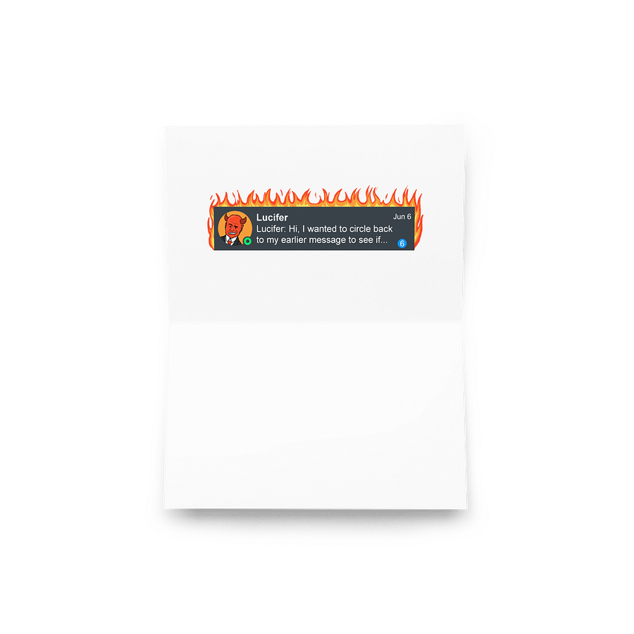 "The Devil gets LinkedIn Premium" card product image (7)