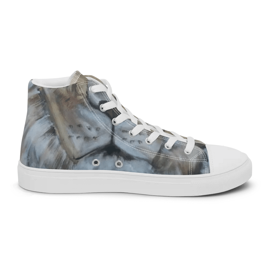 Woman's' Lion print from danflan oil painting white toe cap product image (8)