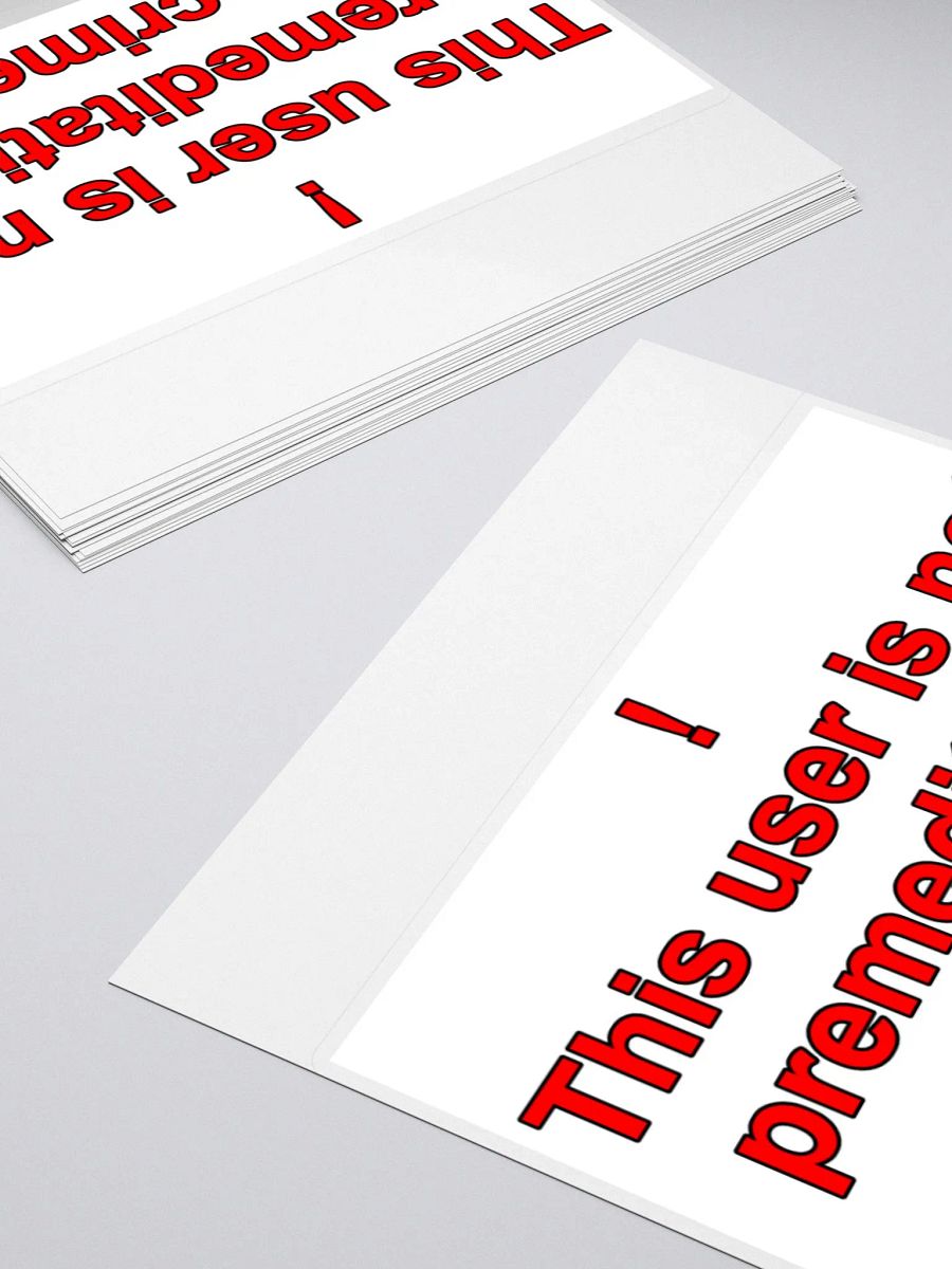 Premeditated Crime Sticker product image (11)