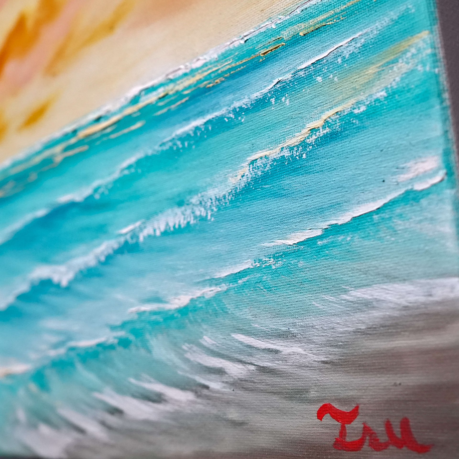 The Pastel Morning (Original) 12x12 Canvas product image (3)