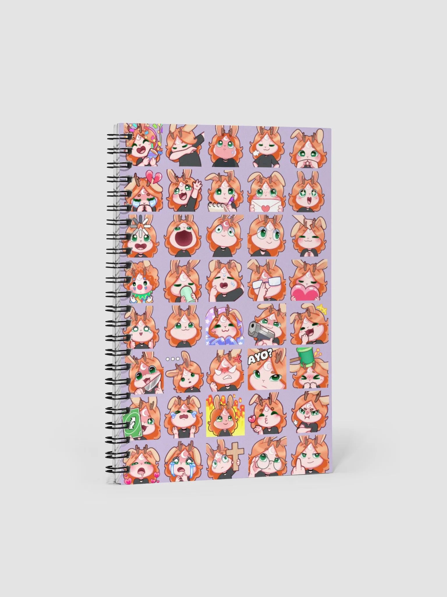 Lilac Many Moods Spiral Notebook product image (2)