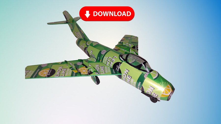 Soda Can airplane MIG 15 DIGITAL Plans product image (1)