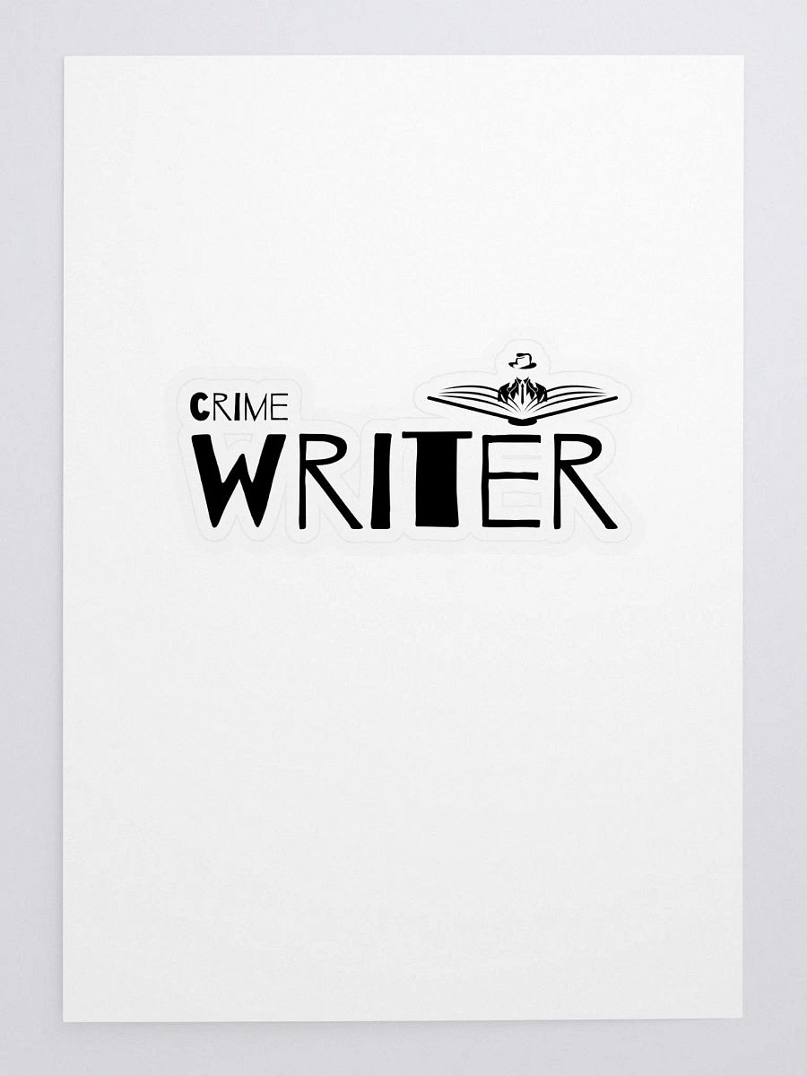 Crime Writer Sticker - Black Text product image (3)
