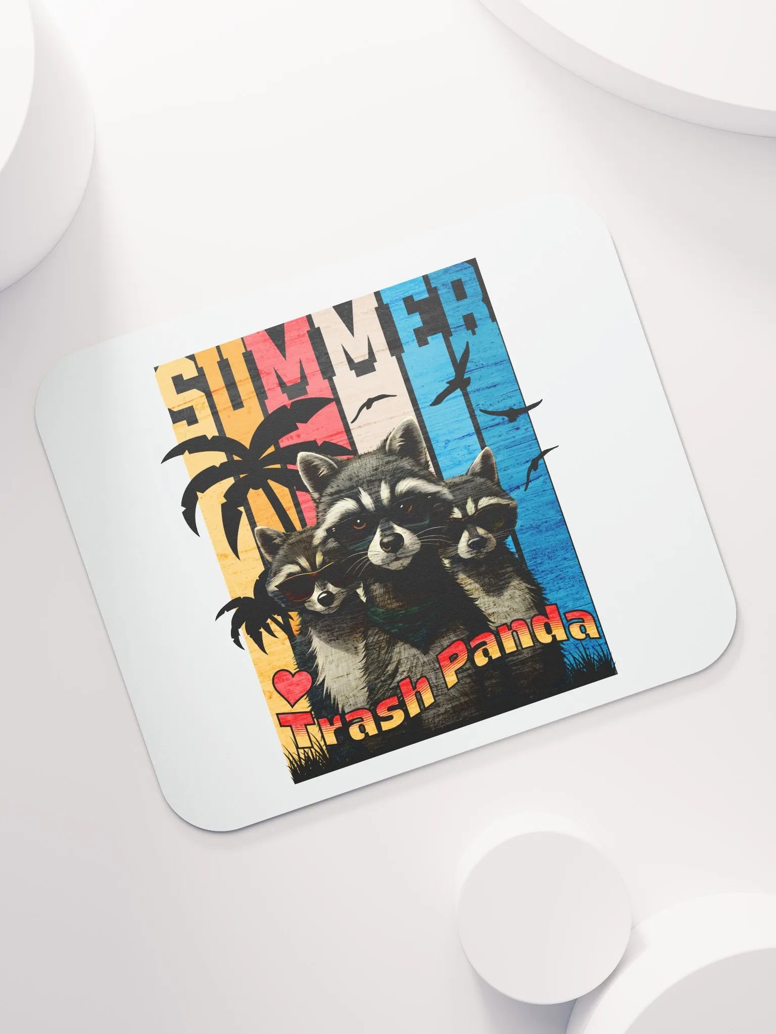 Summer Trash Panda Mouse Pad product image (5)