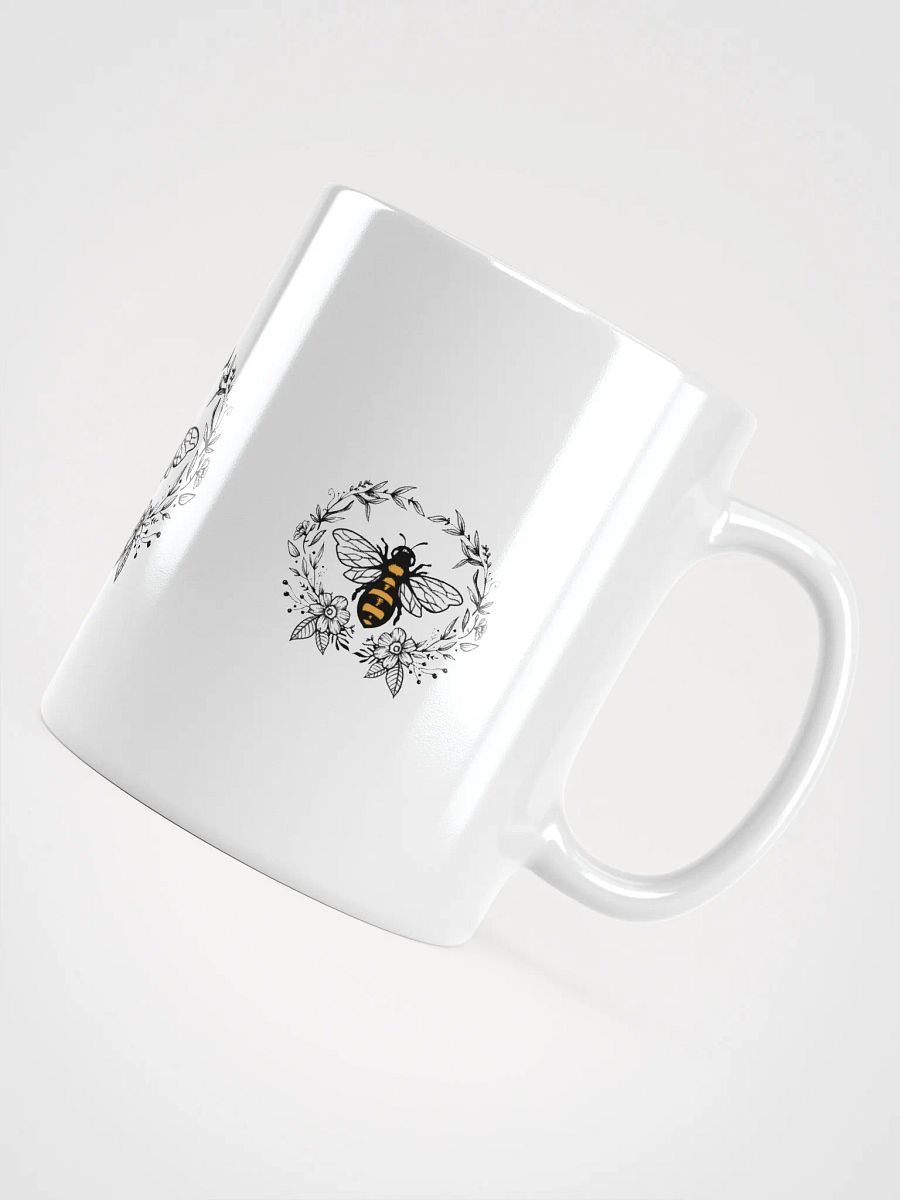 Floral Bee Trio White Glossy Mug product image (5)