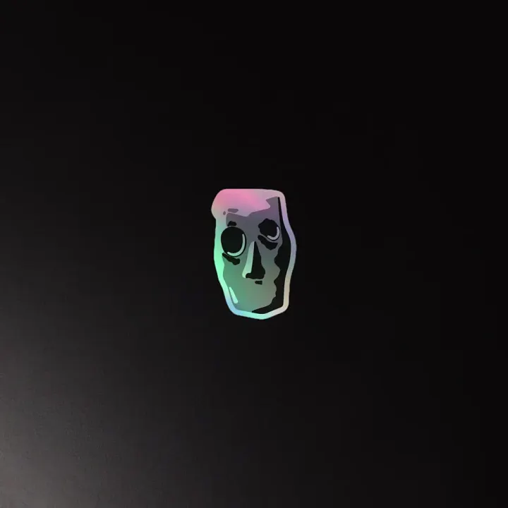 Old Man Chimes Holographic Sticker product image (4)