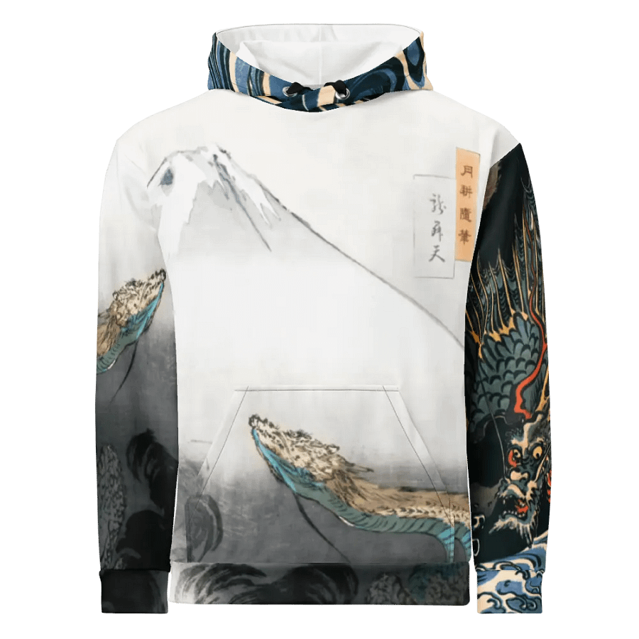 Dragons All-Over Print Recycled Unisex Hoodie product image (1)