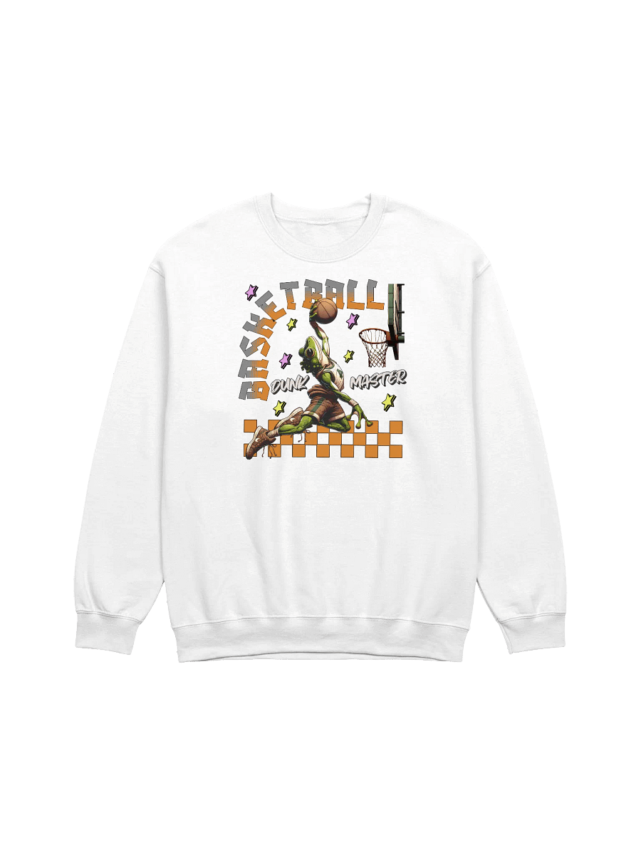 Basketball Dunk Master Frog Crewneck Sweatshirt product image (15)