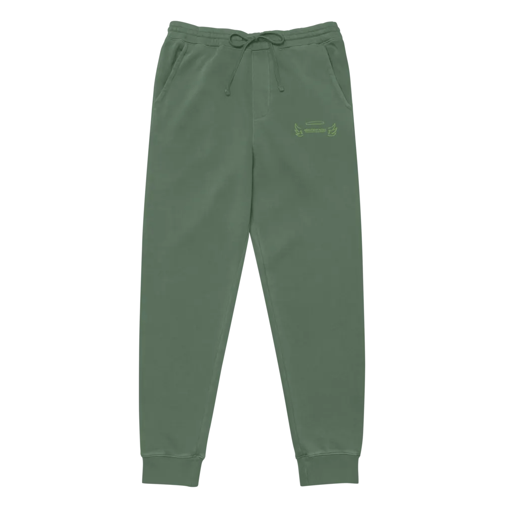 ANGELIC (green) pigment dyed sweatpants product image (3)