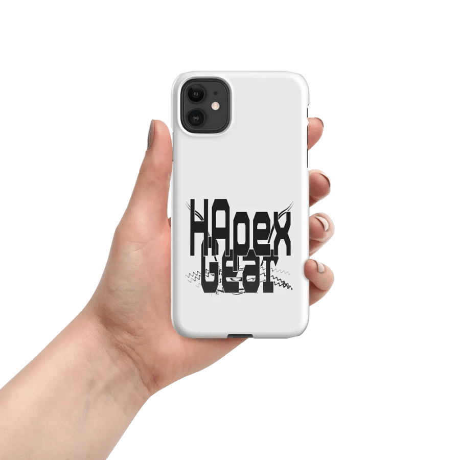 Black HApex Gear Black Logo - White- Snap Case for iPhone® product image (7)