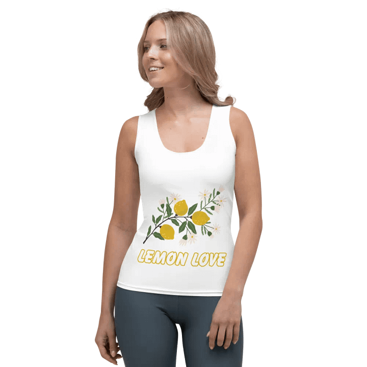 Lemon Love All-Over Print Women's Tank Top product image (2)