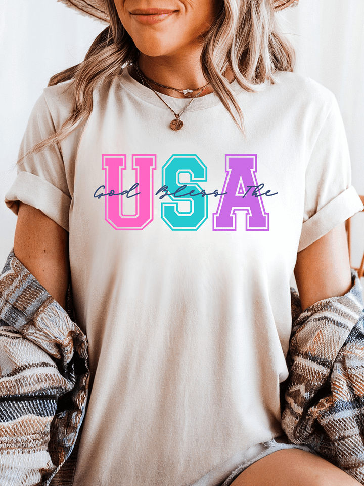 GOD Bless The USA PNG File, Summer Vibes product image (2)