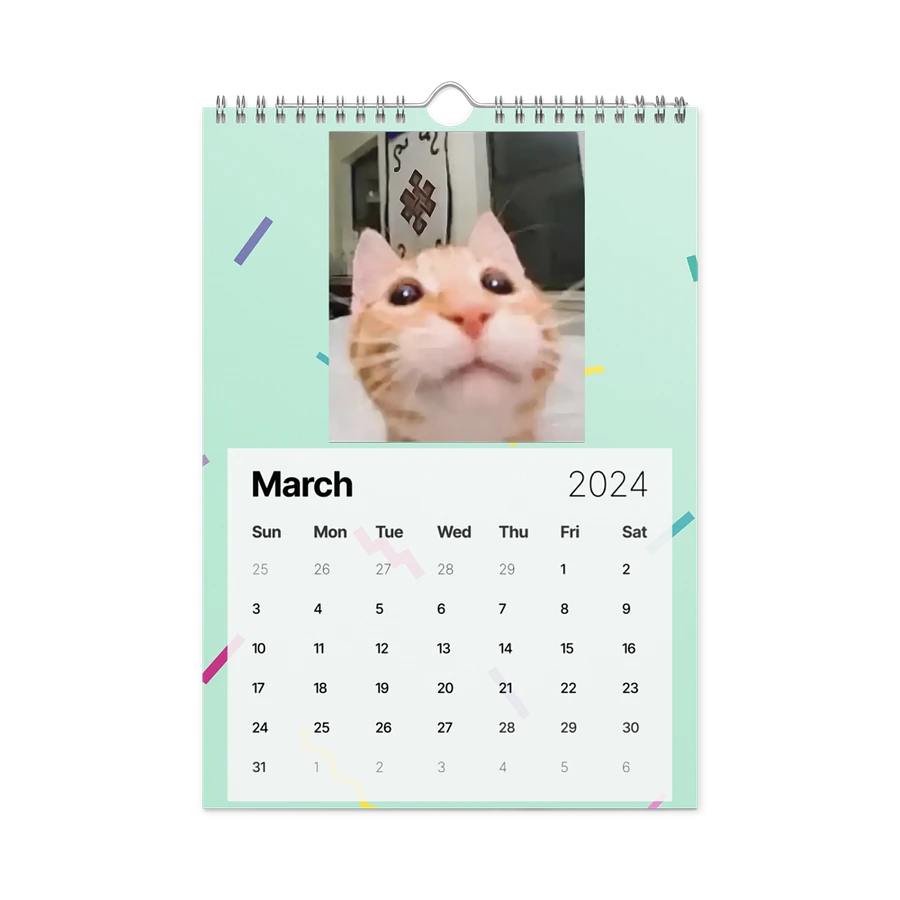 Wall Calendar (2024): Meme Cats product image (13)