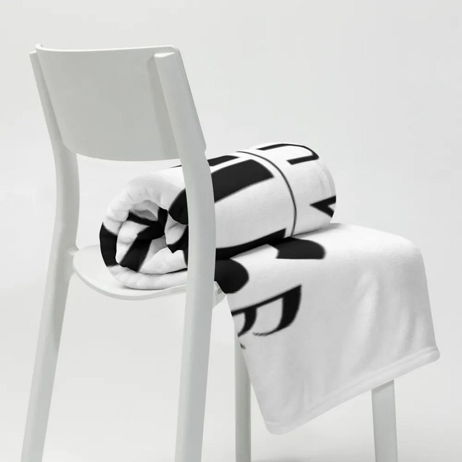 TDS Music Throw Blanket - White with Musical Design | Soft Polyester | Machine-Washable product image (10)
